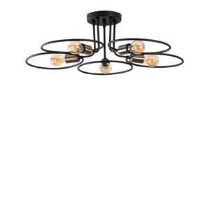 Čierne stropné svietidlo Circle – Opviq lights