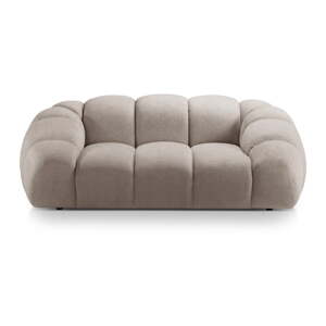 Béžová zamatová pohovka 214 cm Diana – Micadoni Home