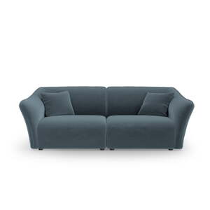 Modrá zamatová pohovka 206 cm Tokyo – Cosmopolitan Design