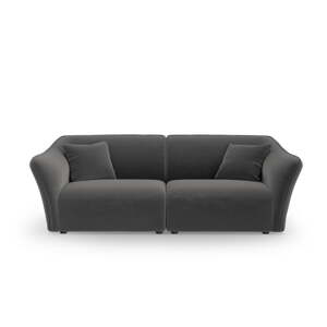 Tmavosivá zamatová pohovka 206 cm Tokyo – Cosmopolitan Design