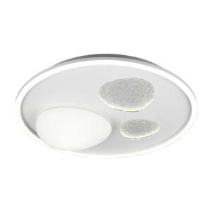 Biele LED stropné svietidlo na diaľkové ovládanie/so stmievačom Pebble – Trio