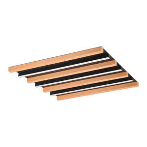 Čierne/v prírodnej farbe LED stropné svietidlo so stmievačom 6x46 cm Fontana – Trio