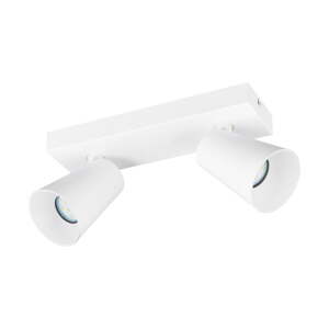 Biele bodové svietidlo ø 8 cm Sharp – Trio