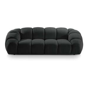 Čierna zamatová pohovka 254 cm Diana – Micadoni Home