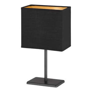 Čierna stolová lampa s textilným tienidlom (výška  30 cm) Kate – Fischer & Honsel