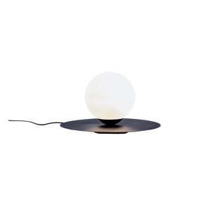 Čierna stolová lampa so skleneným tienidlom (výška  25 cm) Skiva Ball – CustomForm