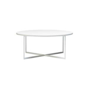 Biely okrúhly konferenčný stolík ø 80 cm Niko – CustomForm