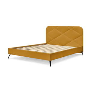 Čalúnená dvojlôžková posteľ s roštom 140x190 cm Prune – Bobochic Paris