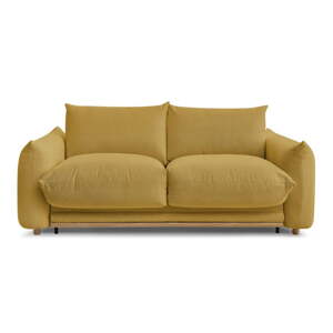 Žltá rozkladacia pohovka 214 cm Ernest – Bobochic Paris