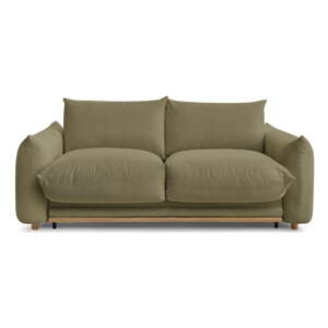 Zelená rozkladacia pohovka 214 cm Ernest – Bobochic Paris