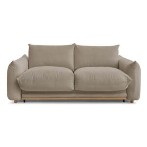 Béžová rozkladacia pohovka 214 cm Ernest – Bobochic Paris