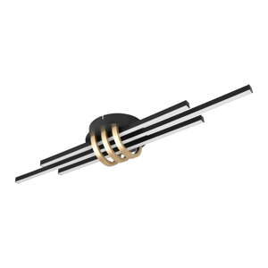 Čierne LED stropné svietidlo 18x81 cm Cinto – Trio