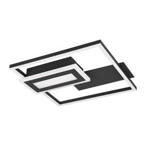 Čierne LED stropné svietidlo 30x33 cm Spiro – Trio