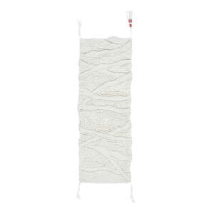 Biely prateľný/ručne tkaný vlnený behúň 70x200 cm Enkang Ivory – Lorena Canals