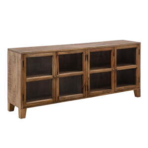 Vitrína z mangového dreva v prírodnej farbe 160x71 cm – Ixia