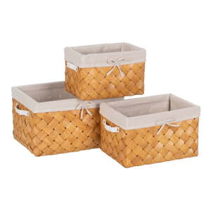 Drevené košíky v súprave 3 ks 39,5x30x24 cm – Ixia