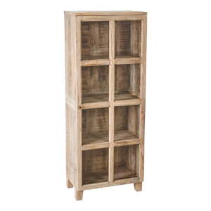 Vitrína z mangového dreva v prírodnej farbe 60x157,5 cm – Ixia