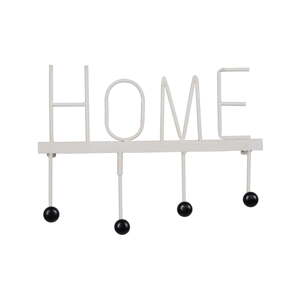 Biely kovový nástenný vešiak Home – Ixia