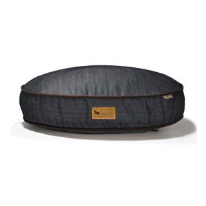 Tmavomodrý pelech pre psa 65,5x70 cm Round Bed Denim Medieval Blue / Dark Chocolate S – P.L.A.Y.