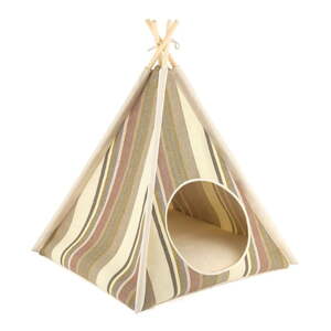 Béžový teepee stan pre domáceho miláčika 63x63 cm Cozy Cove Seacost – P.L.A.Y.