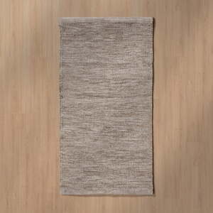 Hnedý obojstranný koberec s prímesou vlny 80x150 cm – Ixia