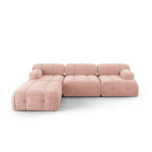 Svetloružová rohová pohovka Ferento – Cosmopolitan Design