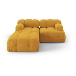 Rohová pohovka v horčicovej farbe Ferento – Cosmopolitan Design