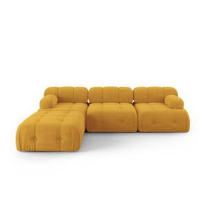 Rohová pohovka v horčicovej farbe Ferento – Cosmopolitan Design