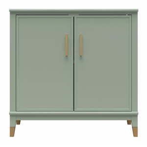 Zelená skrinka 86x85x41 cm Westerleigh – CosmoLiving by Cosmopolitan