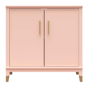 Ružová skrinka 86x85x41 cm Westerleigh – CosmoLiving by Cosmopolitan
