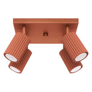 Stropné svietidlo v tehlovej farbe 25x25 cm Gleam – Nice Lamps
