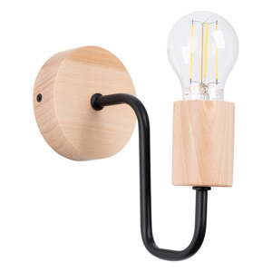 Čierne/v prírodnej farbe nástenné svietidlo Dazzle – Nice Lamps