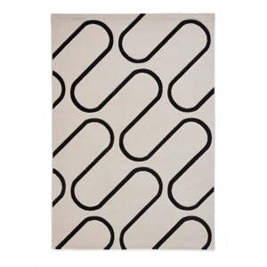 Čierno-biely koberec 80x150 cm Linear Curve – Catherine Lansfield