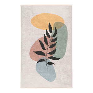 Krémovobiely prateľný koberec 80x150 cm Illustrated Autumn – Mila Home