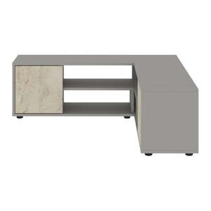 Sivý TV stolík 125x40x120 cm Rosa – Kalune Design