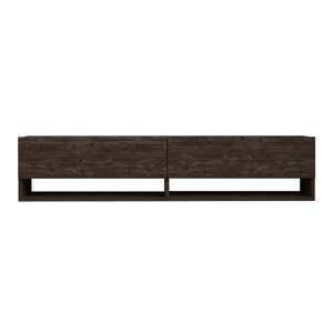 Antracitovosivý TV stolík 141x31x30 cm Arges – Kalune Design
