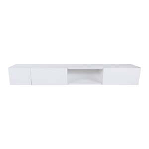 Biely TV stolík 180x30x25 cm Wagna – Kalune Design