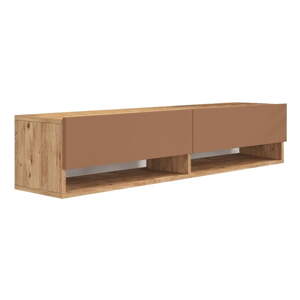 TV stolík v dekore borovice v tehlovej farbe/v prírodnej farbe 140x29x32 cm – Kalune Design
