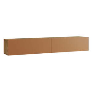 TV stolík v tehlovej farbe/v prírodnej farbe 180x30x32 cm – Kalune Design