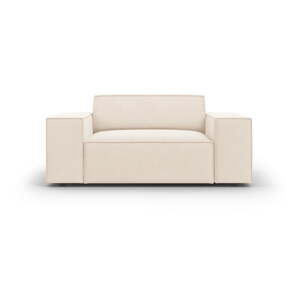 Béžové zamatové kreslo Jodie – Micadoni Home