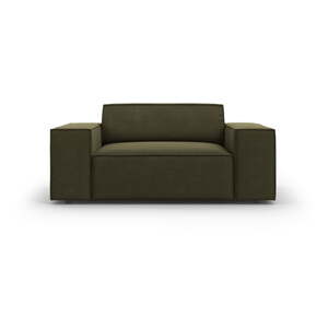 Zelené zamatové kreslo Jodie – Micadoni Home