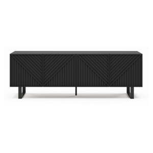 Čierny TV stolík 161x55x35 cm Peta – Marckeric