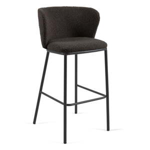Čierna barová stolička (výška sedadla 75 cm) Ciselia – Kave Home