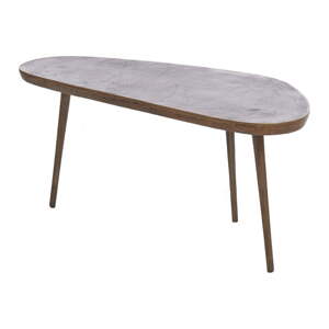 Kovový konferenčný stolík v bronzovej farbe 42x87 cm Puno – Light & Living