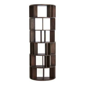 Hnedá knižnica z masívu mindi 76x210x38 cm Louisa – Light & Living