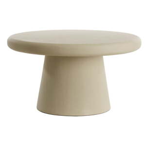 Béžový okrúhly konferenčný stolík ø 70 cm Kulona – Light & Living
