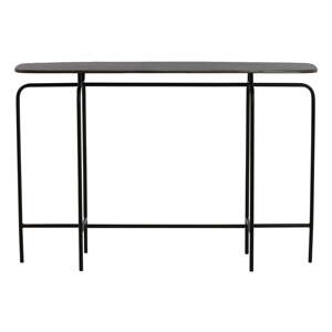 Čierny kovový konzolový stolík 30x120 cm Zapala – Light & Living