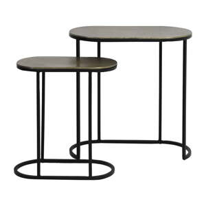 Kovové odkladacie stolíky v súprave 2 ks 26x53 cm Bocov – Light & Living