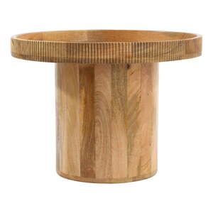 Okrúhly odkladací stolík z mangového dreva ø 60 cm Kalomo – Light & Living