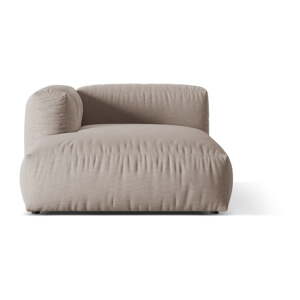 Béžový modul pohovky (ľavý roh) Martina – Micadoni Home